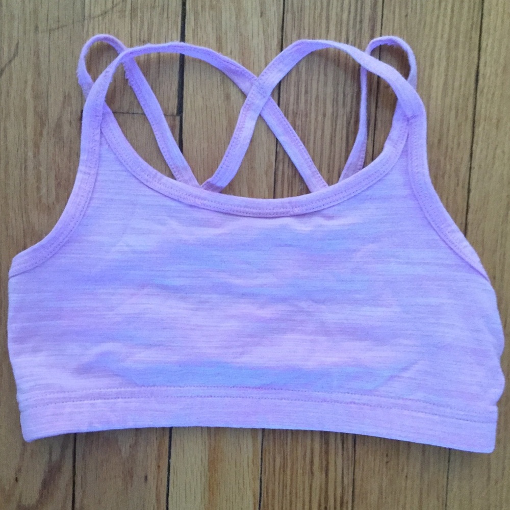 Cute strappy light purple bra from GAP size large